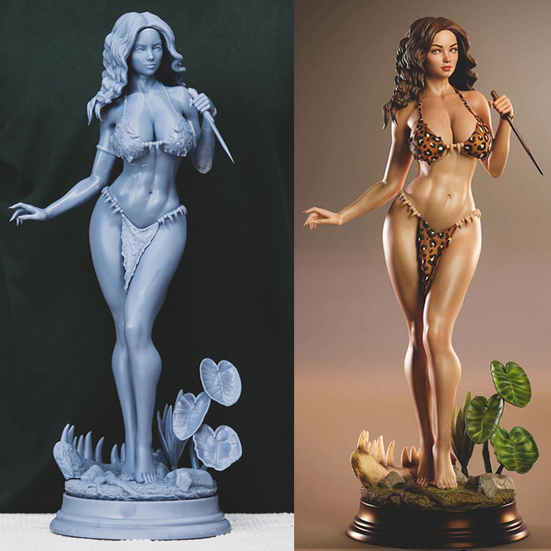 3D Printing Abs - 3 スタイル Origi キャラクター 6083 洞窟女性