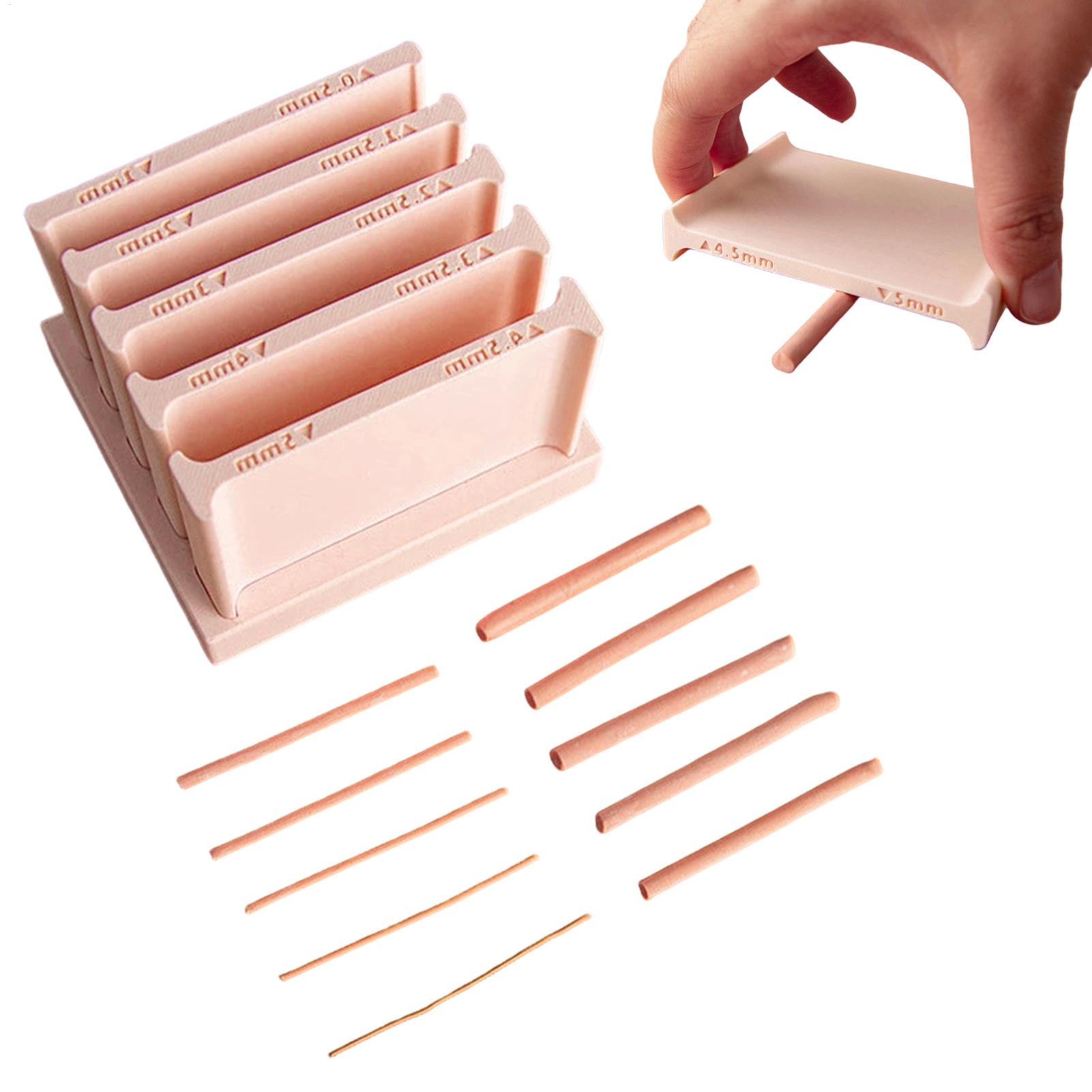 3D Printing Clay - 粘土フープストリップローラー精密コントロール5サイズ粘土ストリップローリングセットジュエリー製作装飾DIYクラフトプロジェクトアーティスト向け