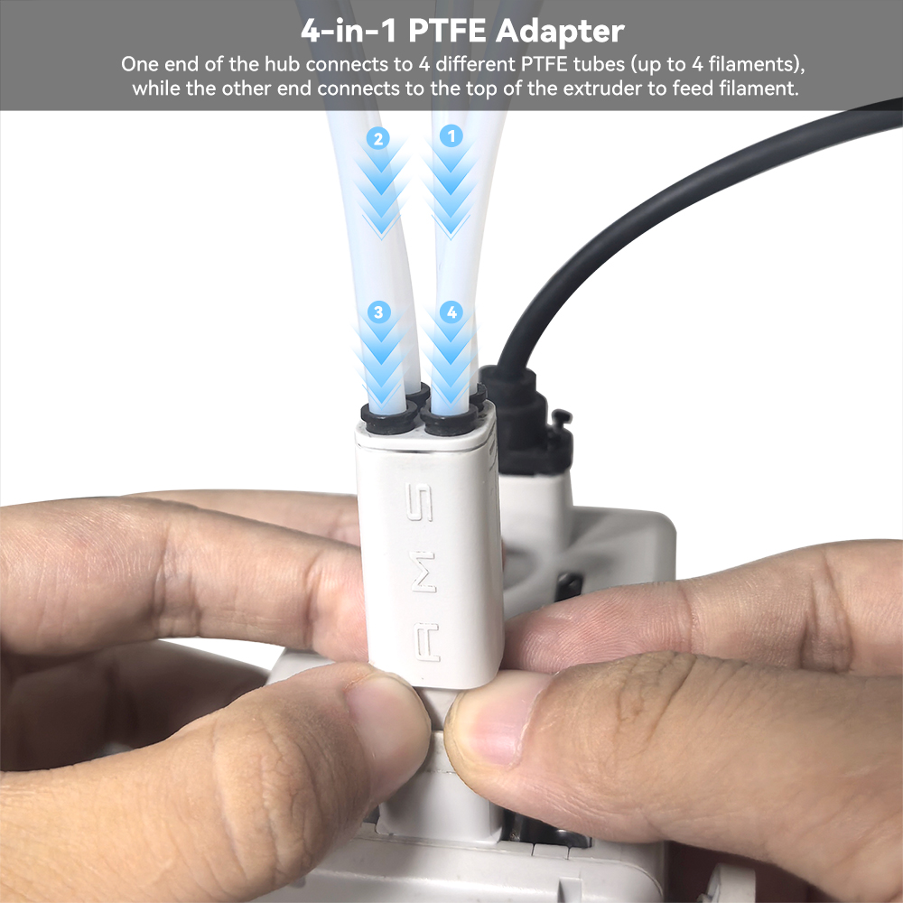 3D Printing Fff - アップグレードされた4-in-1 PTFEアダプター（Bambu Lab A1/A1 mini AMS
