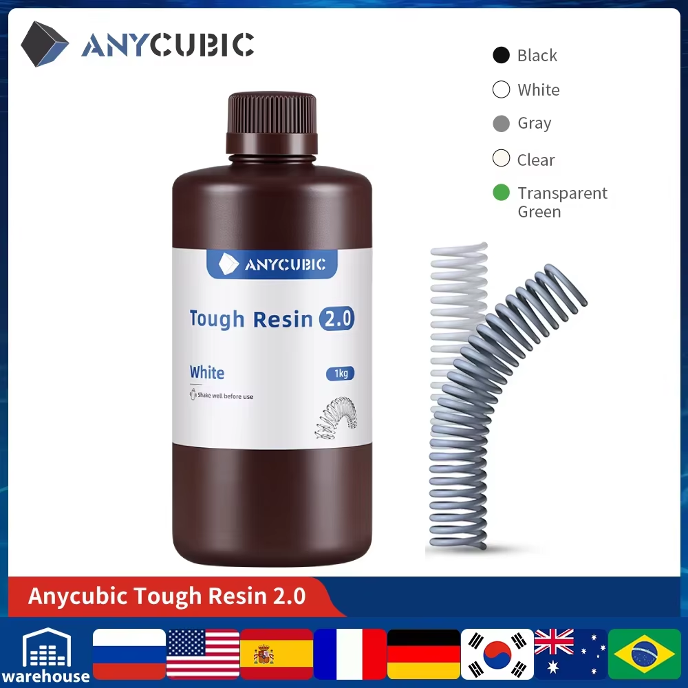 3D Printing Uv Resin - ANYCUBIC 柔軟なタフ樹脂 2.0 405nm UV 樹脂高靭性高剛性