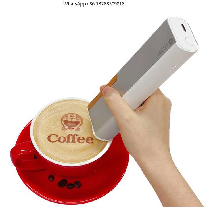 3D Printing In Food - EVEBOTプリントペン ハンドヘルド3Dフードプリントペン DIYケーキプリンター 食用食品印刷機 パン、コーヒー、ラテアート用