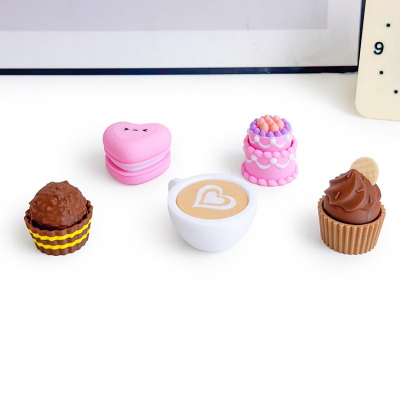 3D Printing In Food - C 3Dプリント食品クリッカーキーホルダー シミュレーションケーキチョコレートクリッカーペンダント 減圧キーリング バッグハンギング ストレス解消おもちゃ
