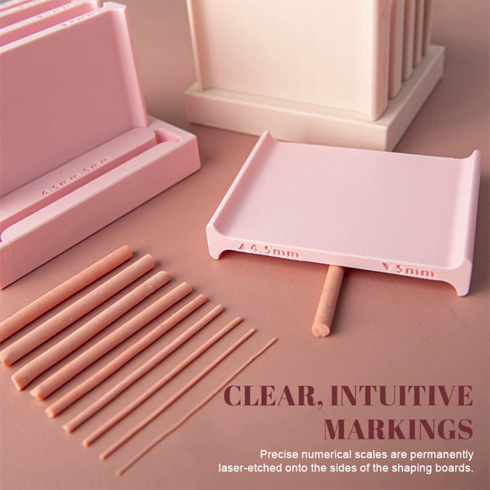3D Printing Clay - 粘土ビーズローラーセット 収納ベース付き 精密制御 5サイズ粘土ストリップローリングセット ジュエリー製作デコレーションDIYクラフト用