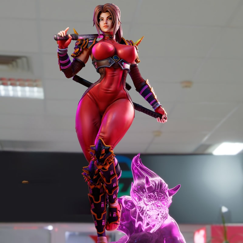 3D Printing Abs - 2 スタイルゲームキャラクター 6125 タキ NSFW 3D