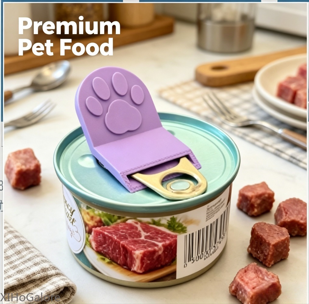 3D Printing In Food - XIHoGalore 3Dプリント製携帯用猫犬用フード缶オープナー多機能ボトルキャップリムーバーツールセットペット用簡単開封キット
