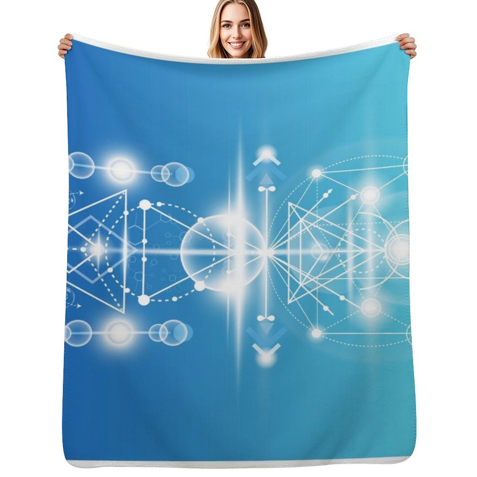3D Printing Diagram - 共鳴図のコピー - WATER Throw Blanket オフィスでの昼寝に最適な暖かく快適なブランケット