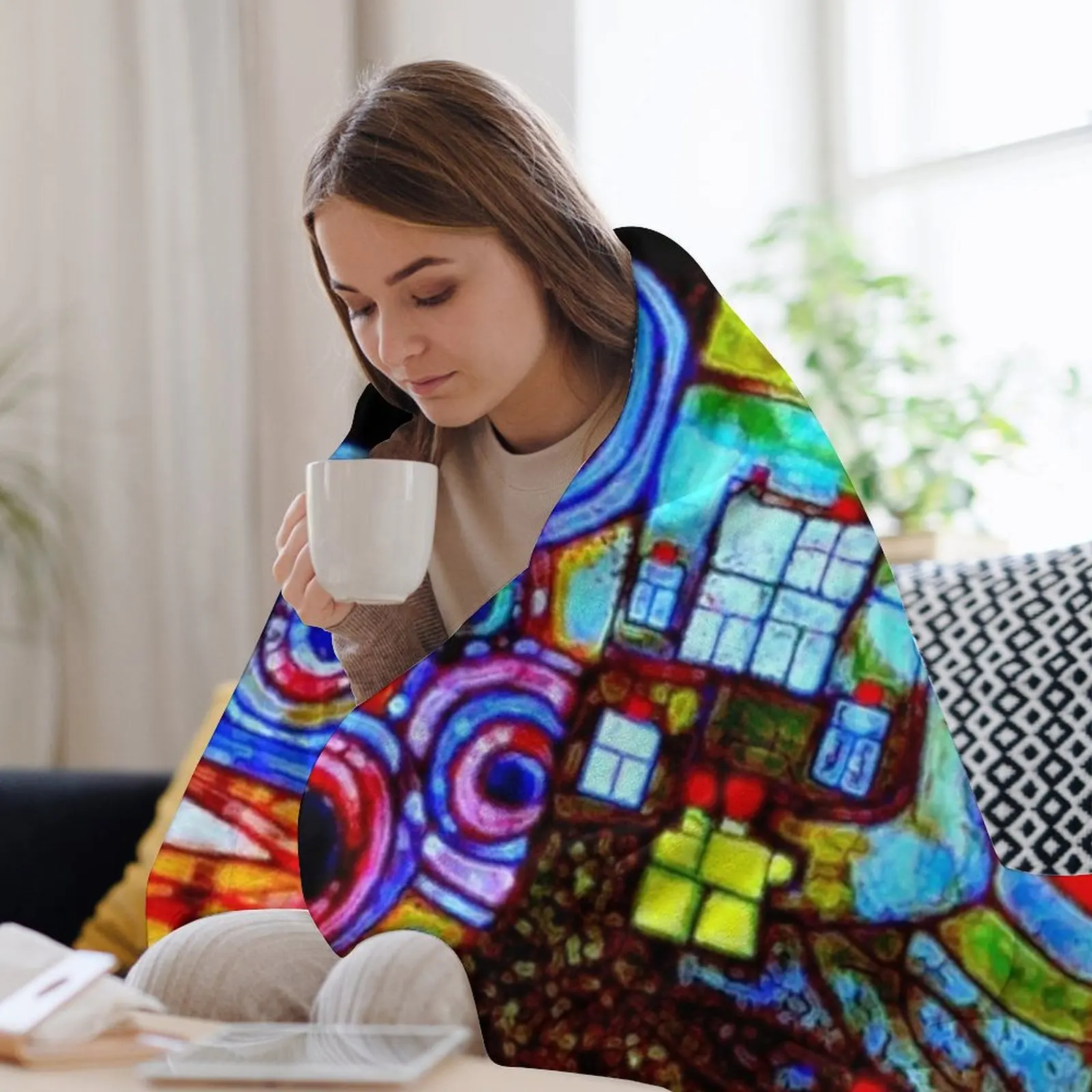 カタール 813 ネオンスローブランケット オフィスでの昼寝 - 3D Printing Qatar のレビューと価格