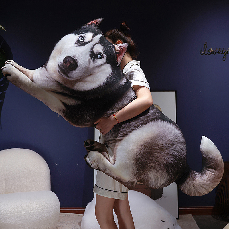 シミュレーションハスキー犬ぬいぐるみ枕3Dプリントハスキーク - 3D Printing With Pp のレビューと価格