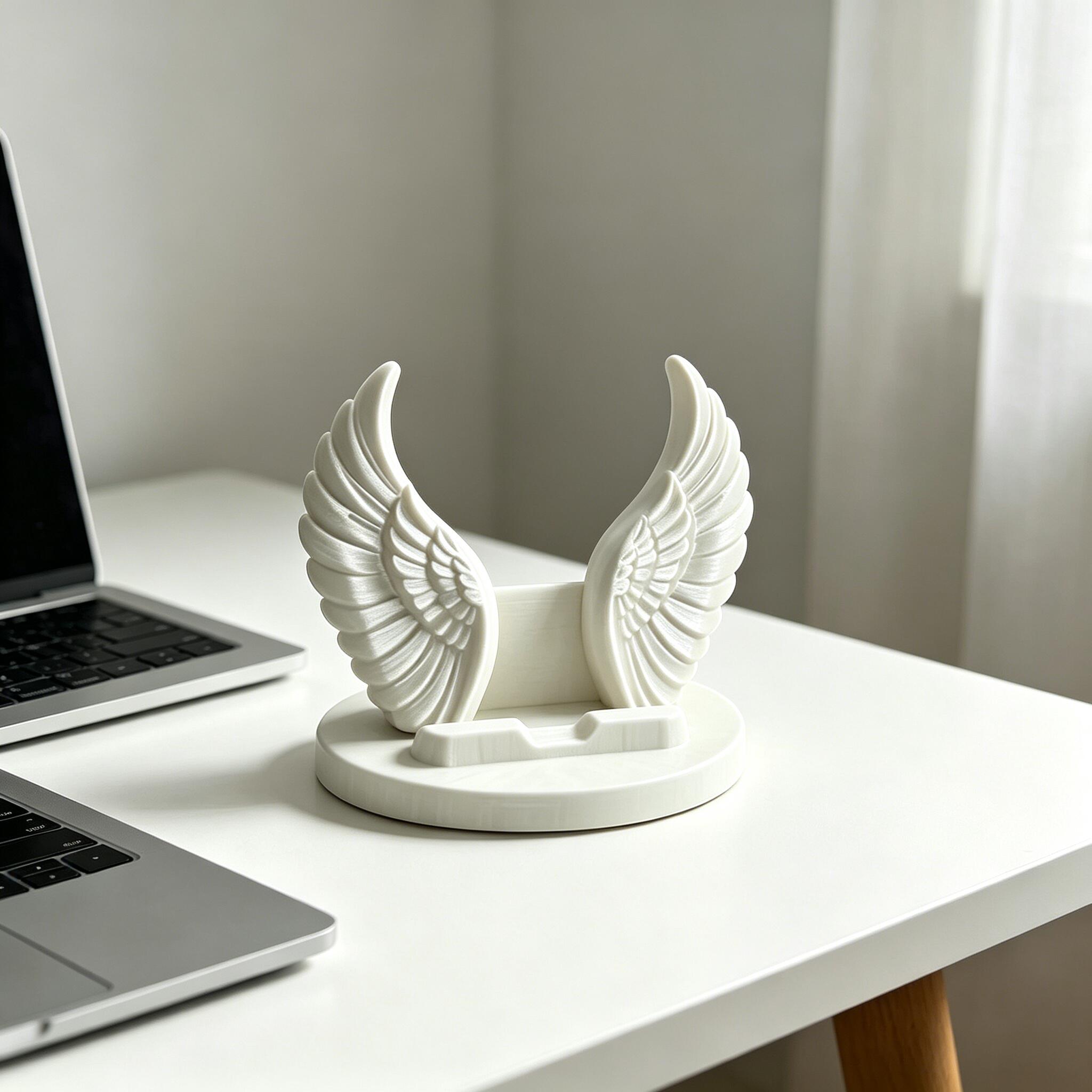 3Dプリントされた天使の羽のクリエイティブデザインの携帯電話 - 3D Printing Tablet のレビューと価格