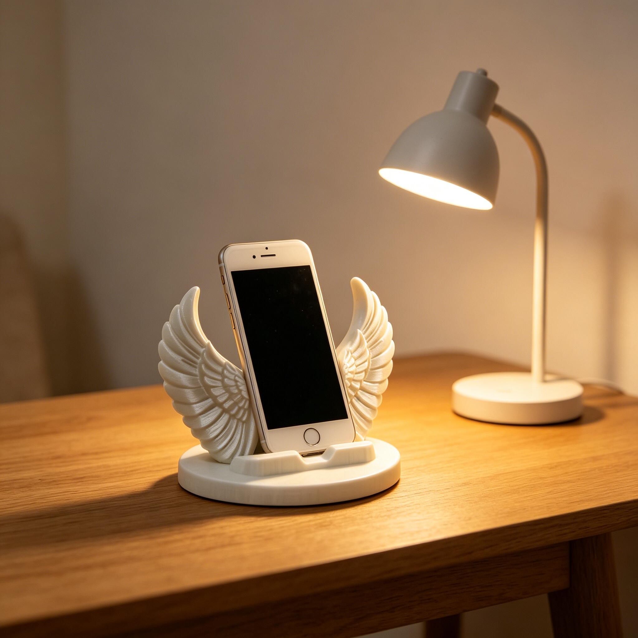 3Dプリントされた天使の羽のクリエイティブデザインの携帯電話 - 3D Printing Tablet のレビューと価格
