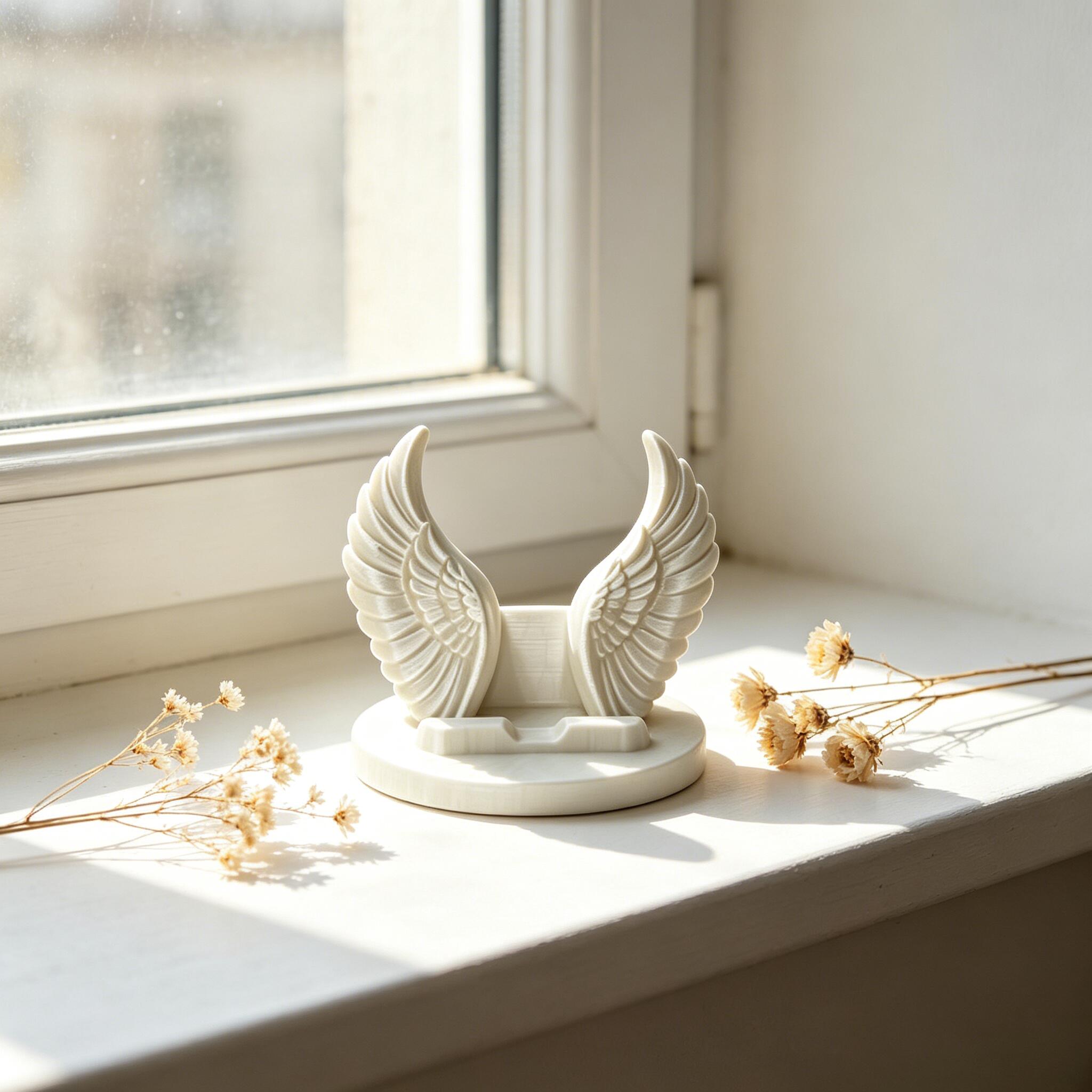 3Dプリントされた天使の羽のクリエイティブデザインの携帯電話 - 3D Printing Tablet のレビューと価格