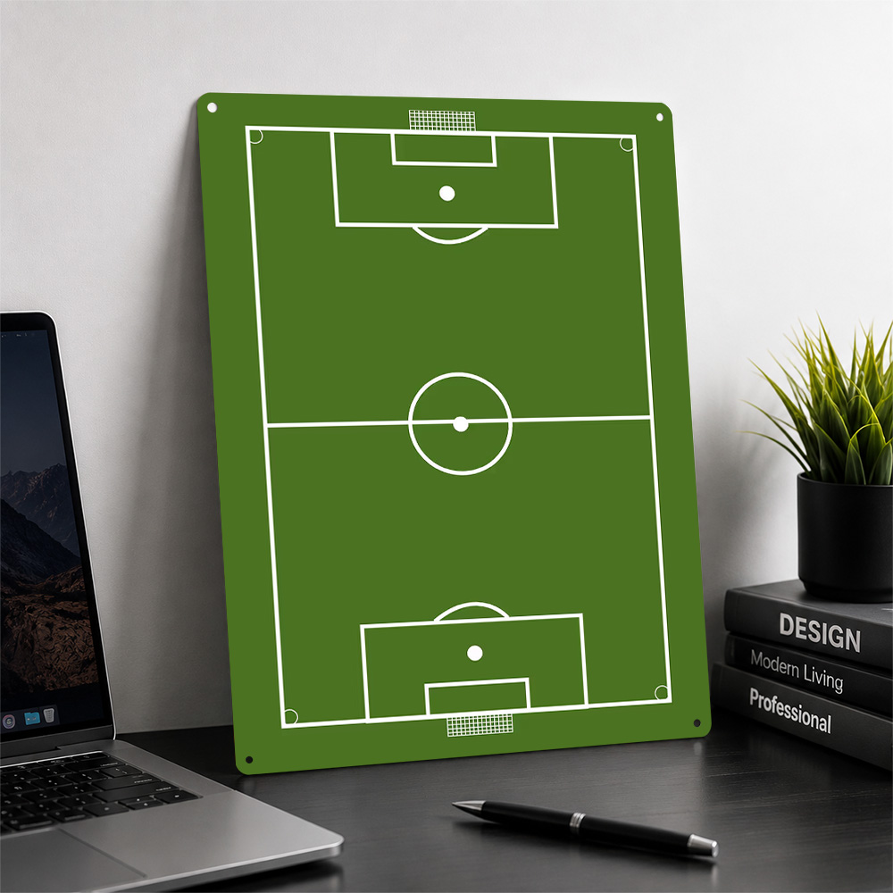 サッカー場図ポスター レトロ3Dプリントメタルサイン カスタ - 3D Printing Diagram のレビューと価格