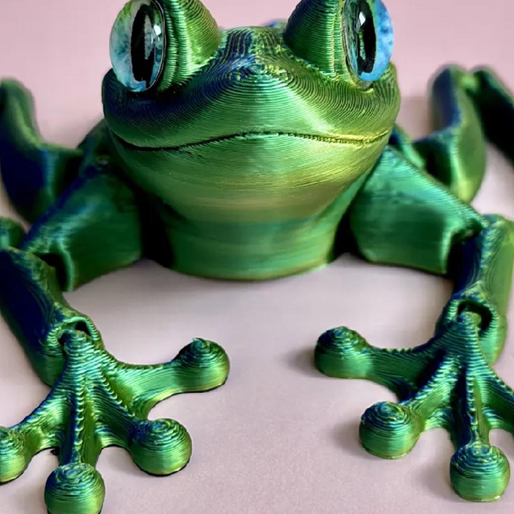 3D プリントかわいいカエルモデル多関節可動きらめく目付き模 - 3D Printing Clay のレビューと価格