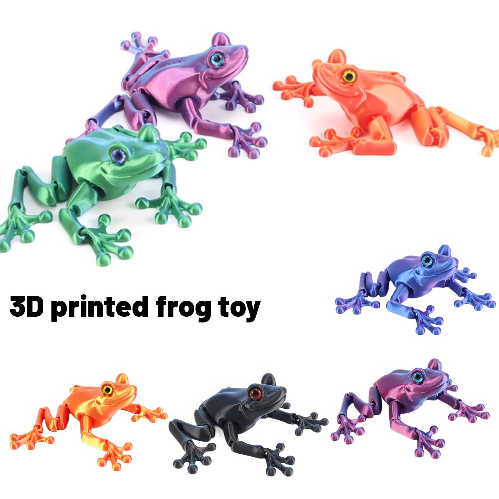 3D プリントかわいいカエルモデル多関節可動きらめく目付き模 - 3D Printing Clay のレビューと価格