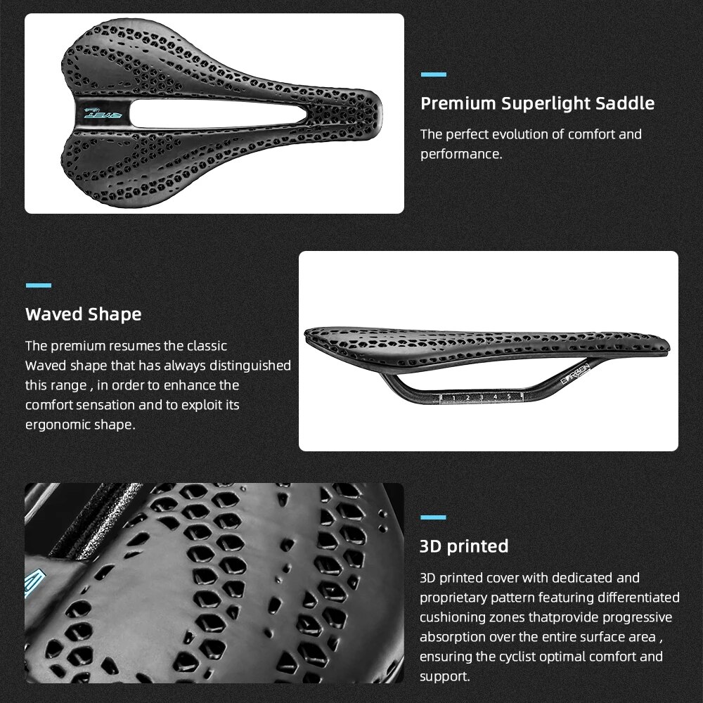 男性と女性のための超軽量3Dプリントシート,サイクリングの座 - 3D Printing Tablet のレビューと価格