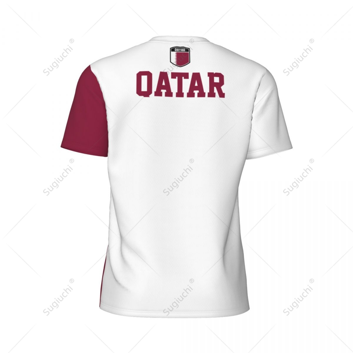 限定デザイン カタール国旗柄 3Dプリント メンズ ランニン - 3D Printing Qatar のレビューと価格