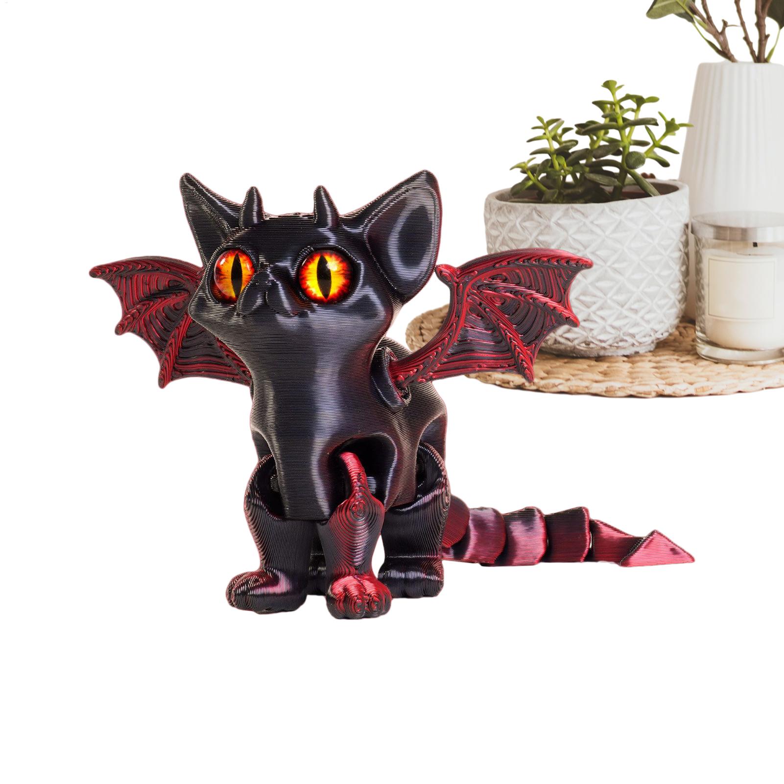 3Dプリント動物 3Dプリント猫フィギュア デスク用可動式多 - 3D Printing Figure のレビューと価格