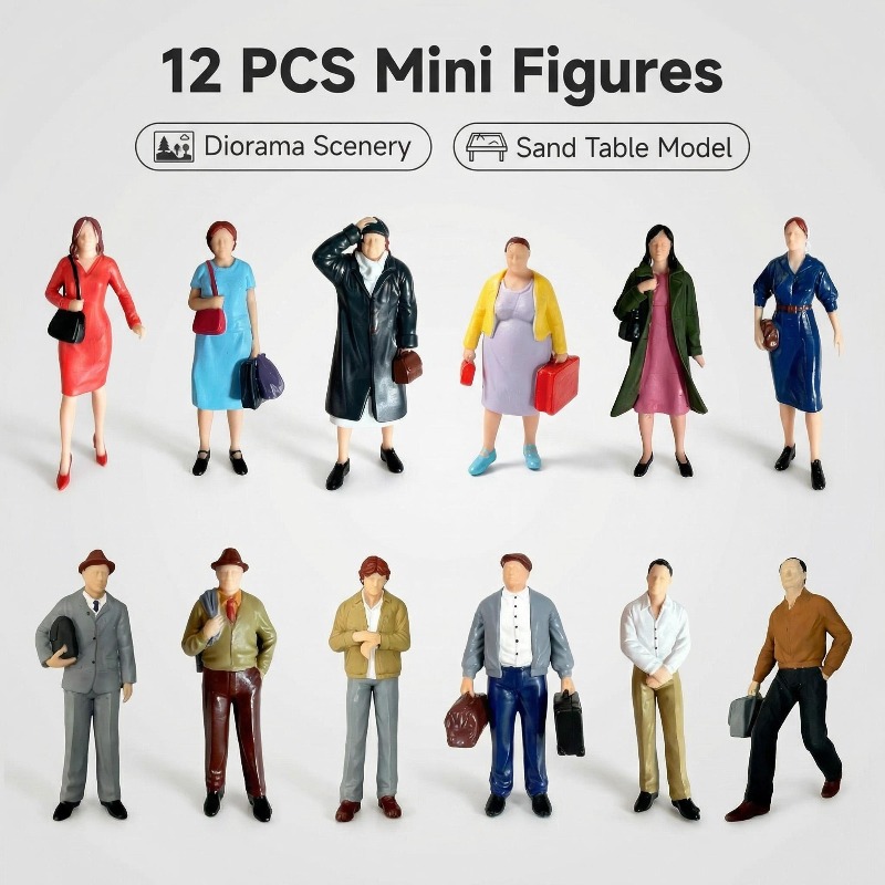 1:25 3Dプリントモデルフィギュア 12種類 6体男性  - 3D Printing Abs のレビューと価格
