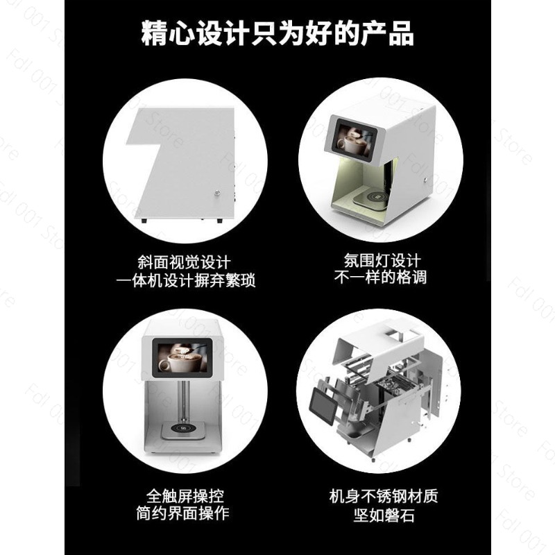 3Dラテアートコーヒープリンターマシン自動飲料食品自撮りWI - 3D Printing In Food のレビューと価格