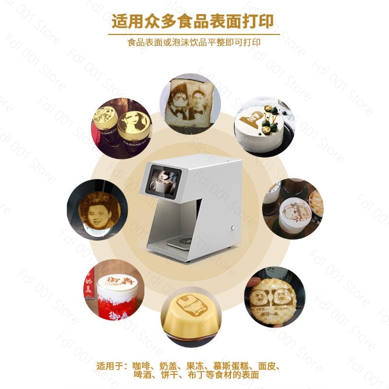 3Dラテアートコーヒープリンターマシン自動飲料食品自撮りWI - 3D Printing In Food のレビューと価格