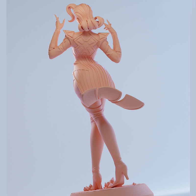 2 スタイルコミックキャラクター 6411 女王 3D プリ - 3D Printing Figure のレビューと価格