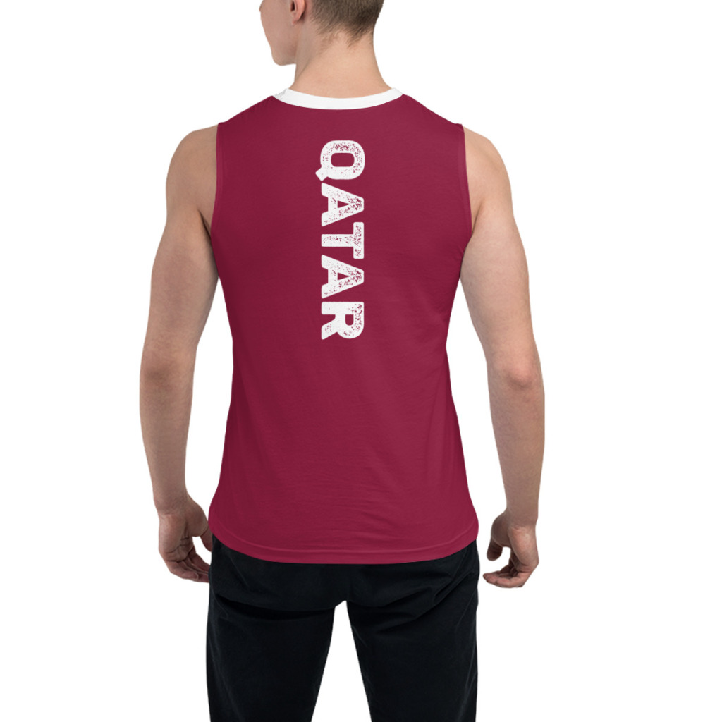 ノースリーブ Tシャツ カタール国旗 3D メンズ ボーイズ - 3D Printing Qatar のレビューと価格