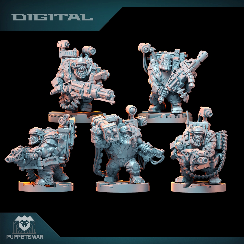 Orc Ultimate Badasses Squad、グリ - 3D Printing Figure のレビューと価格