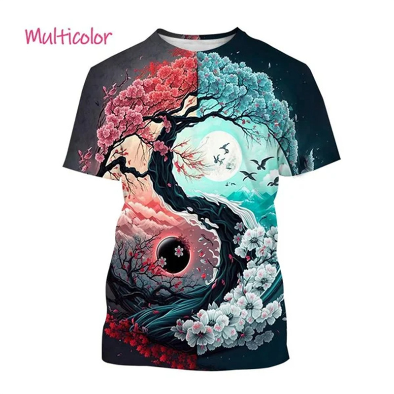 男性用の中国のカシミヤパターンTシャツ,3D印刷されたドラゴ - 3D Printing Diagram のレビューと価格