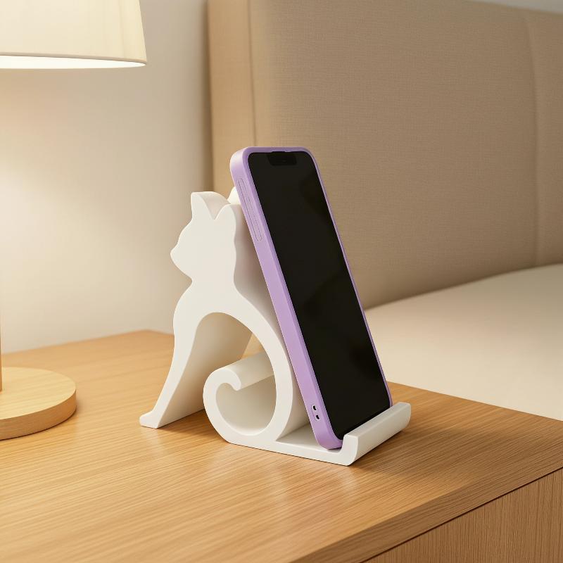 3Dプリントのかわいい子猫と犬のデザインのスマホスタンド、す - 3D Printing Design のレビューと価格