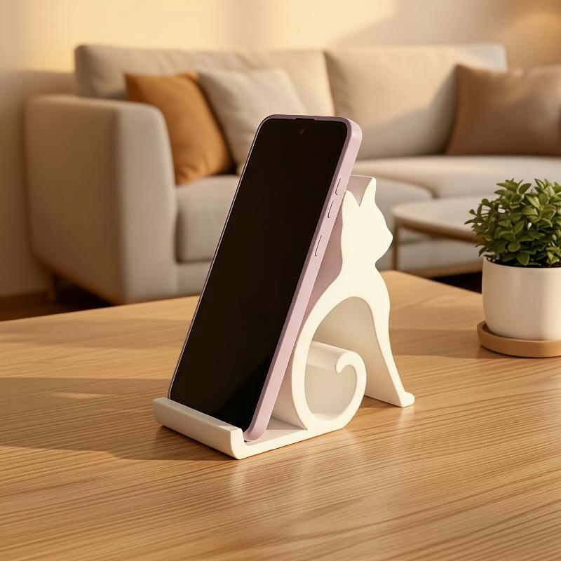 3Dプリントのかわいい子猫と犬のデザインのスマホスタンド、す - 3D Printing Design のレビューと価格