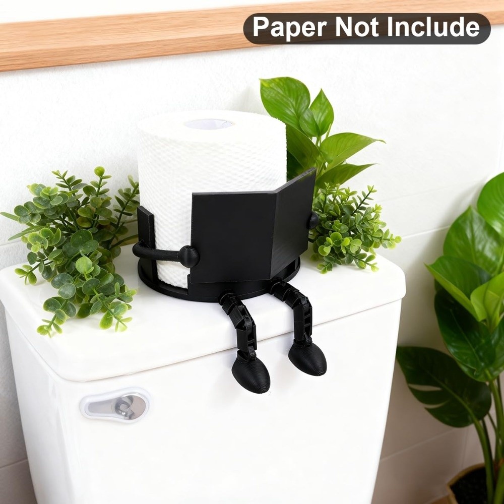 新しい3Dプリントトイレットペーパーホルダー、黒白PP製ロー - 3D Printing With Pp のレビューと価格