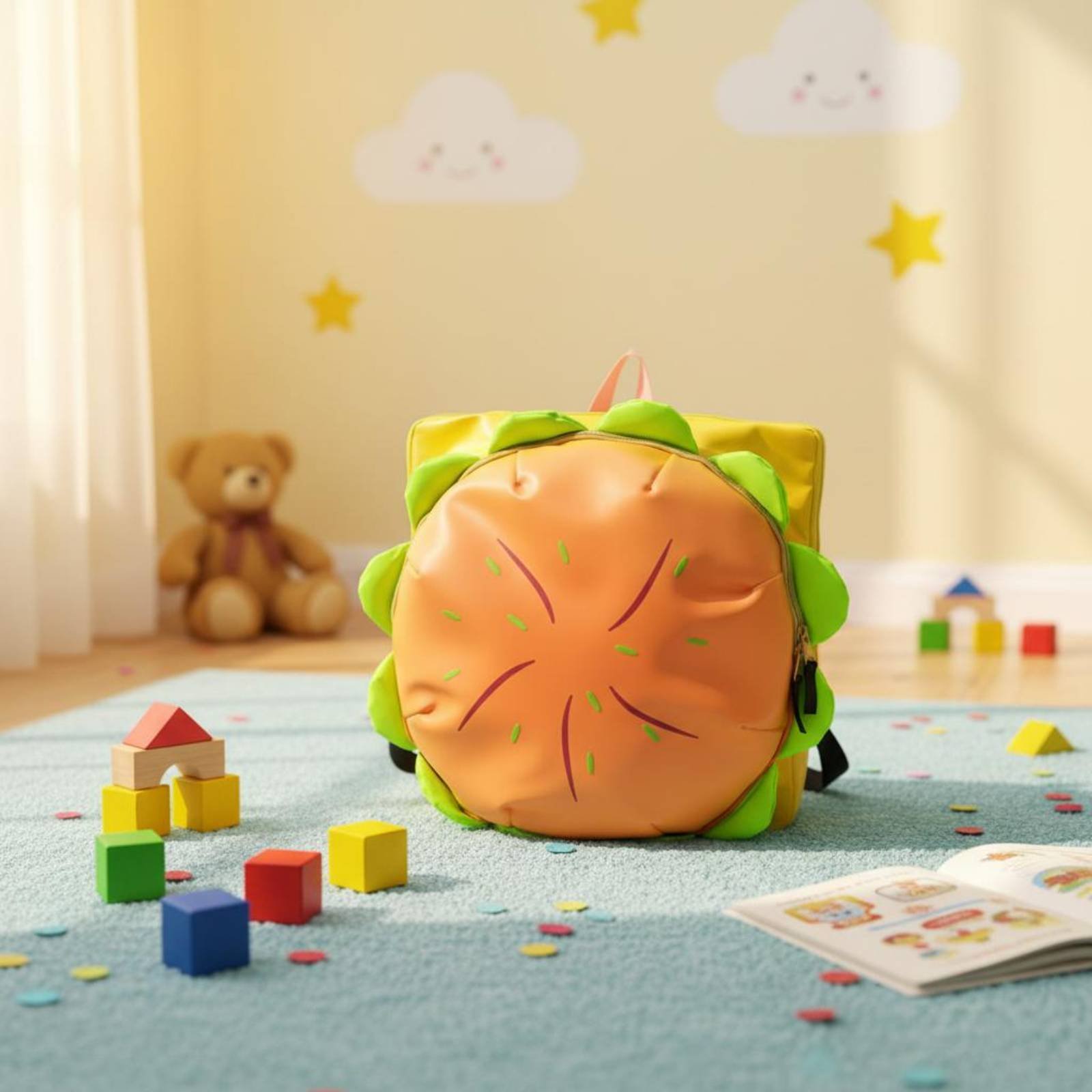 ハンバーガーバックパック かわいい漫画バックパック ハンバー - 3D Printing Design のレビューと価格