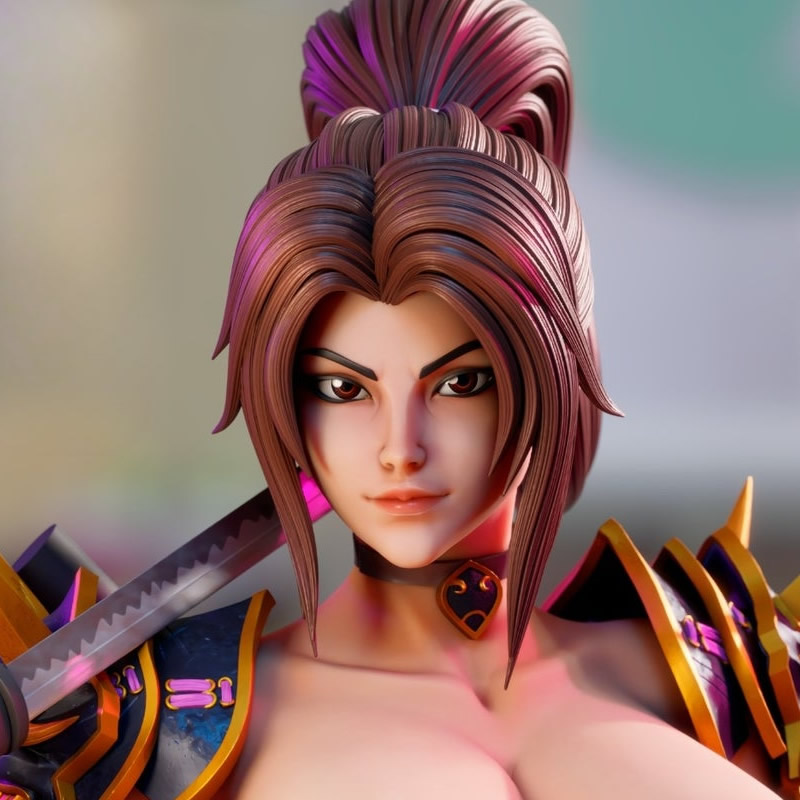2 スタイルゲームキャラクター 6125 タキ NSFW 3 - 3D Printing Abs のレビューと価格