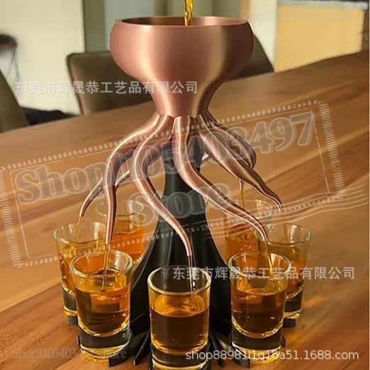 タコ型ショットディスペンサー、3Dプリント製タコ型6/8ショ - 3D Printing In Food のレビューと価格