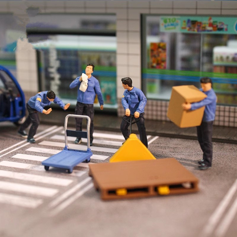 1/64スケール 3Dプリント ミニチュア ストリートビュー - 3D Printing Warehouse のレビューと価格