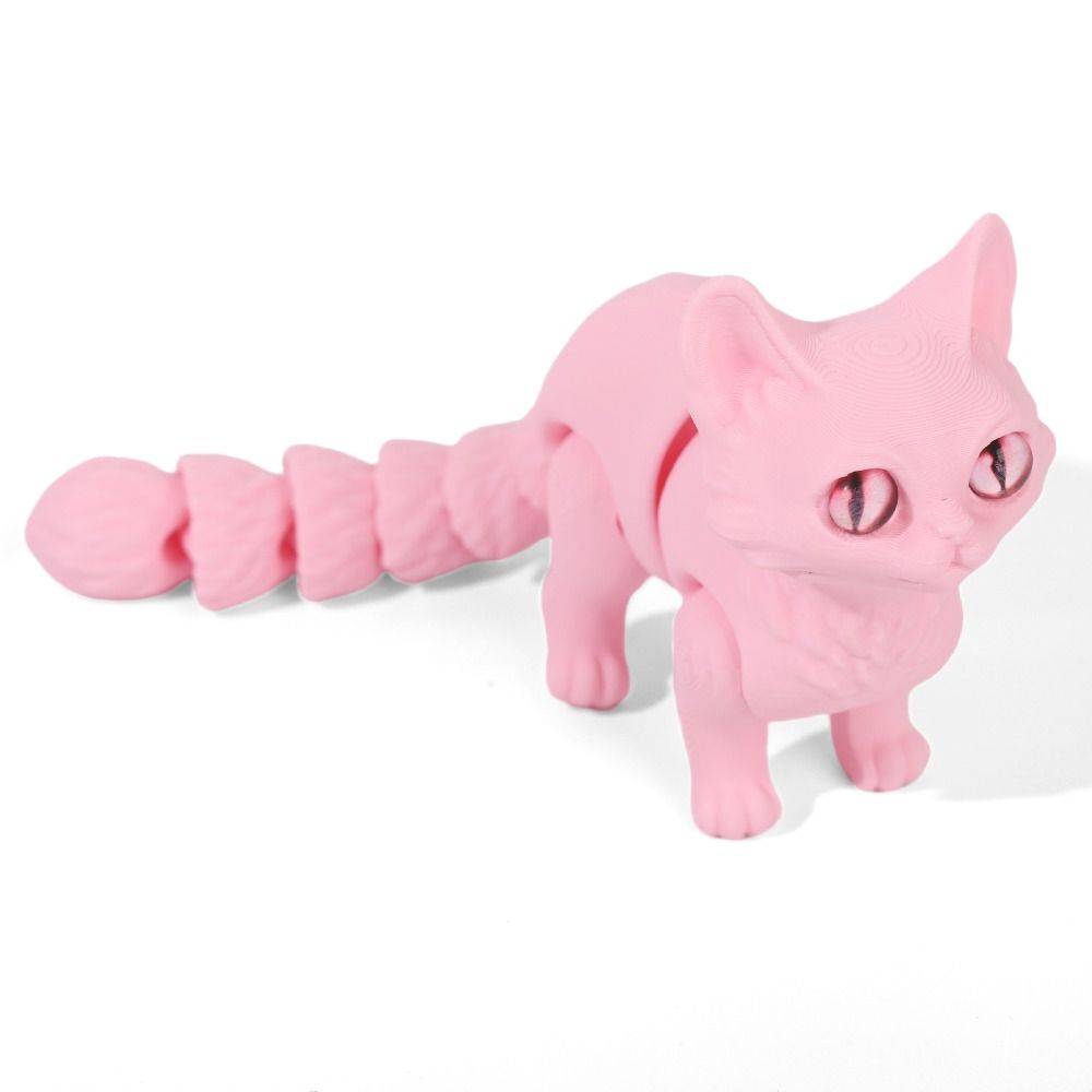 大きな目を持つ3Dプリント猫モデル、プラスチック素材、リアル - 3D Printing Figure のレビューと価格