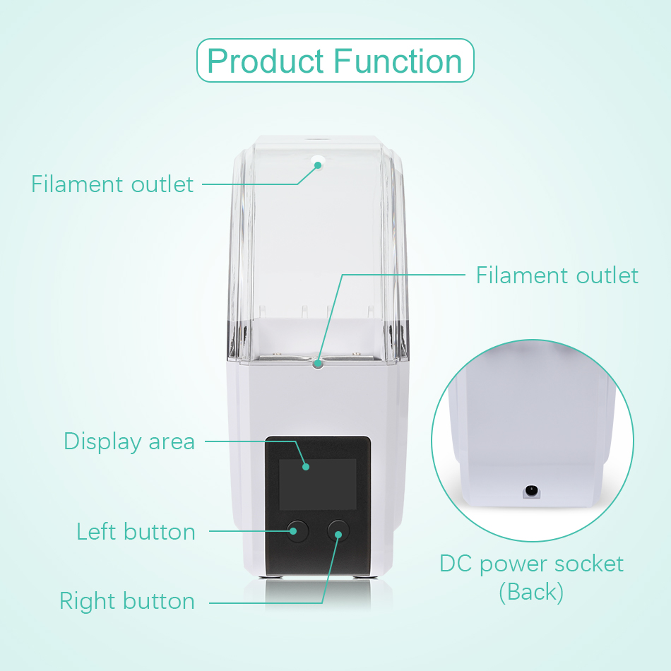 Sunlu-3Dプリンター用フィラメントドライヤーボックス, - 3D Printing Fff のレビューと価格