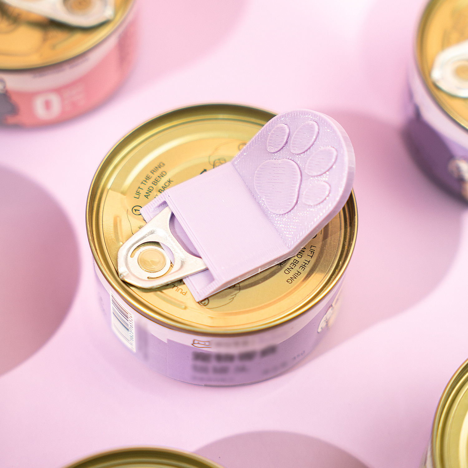 3Dプリント製の創造的な猫の足型ペットフード缶切り、多機能ポ - 3D Printing In Food のレビューと価格